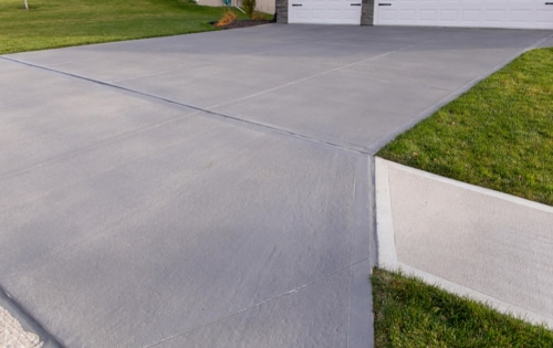 Concrete sidewalk after DecoShield installation