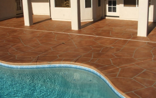Example of CSS Emulsion applied to pool deck