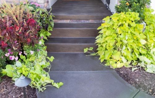 Concrete steps after DecoShield installation