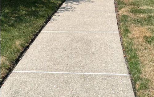 Sealed sidewalk