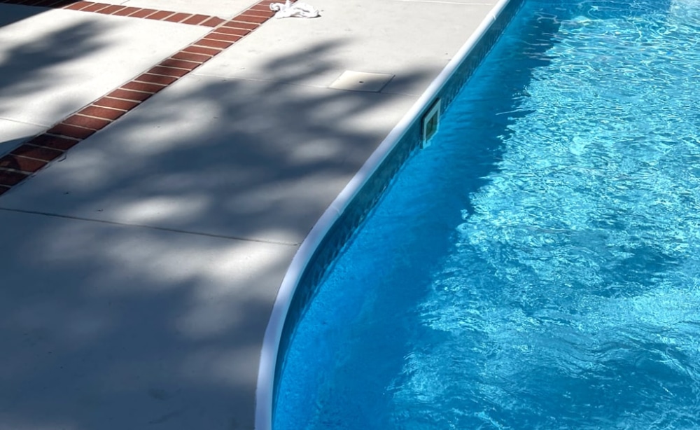 Pool deck restored to levelness with PolyLevel