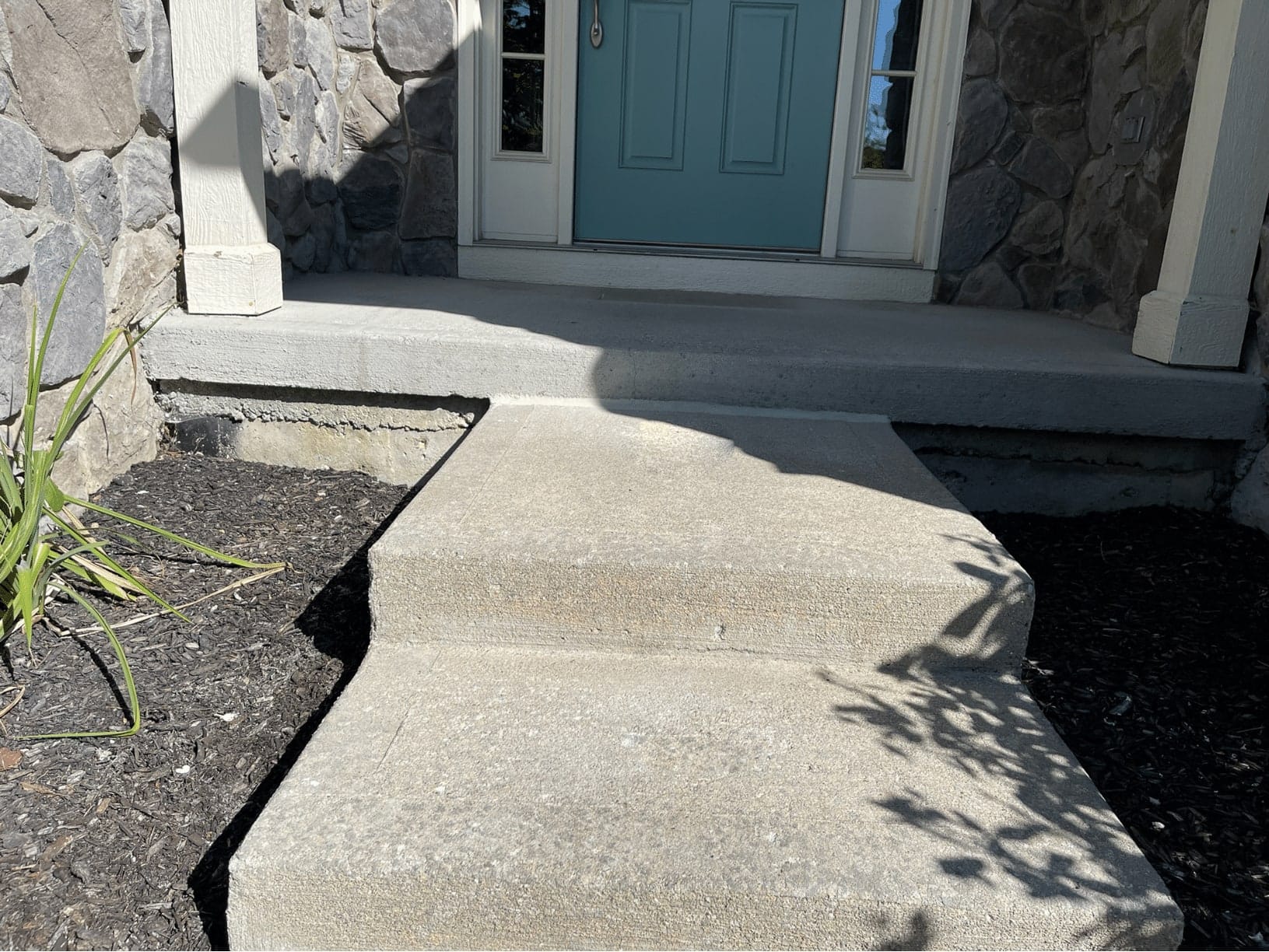 Sinking Front Step Repair LevelUp Concrete Solutions